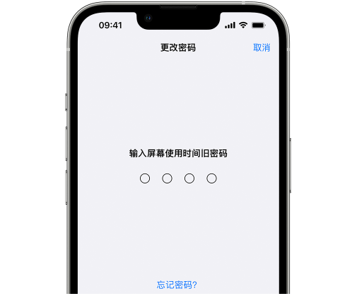 宁德iPhone屏幕维修分享iPhone屏幕使用时间密码忘记了怎么办 