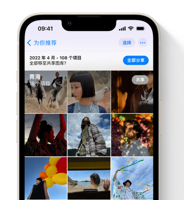 宁德苹果维修网点分享在 iPhone 上使用共享图库 