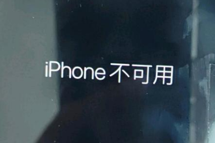 宁德苹果服务网点分享锁屏界面显示“iPhone 不可用”如何解决 